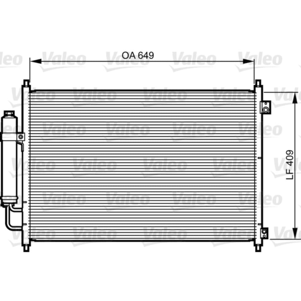 Kondensator Klimaanlage VALEO 814231