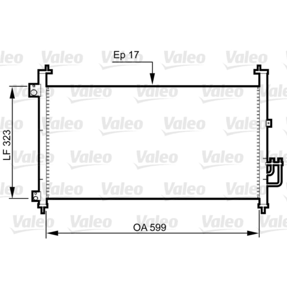 Kondensator Klimaanlage VALEO 814333