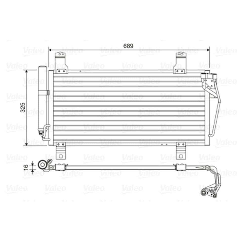 Kondensator Klimaanlage VALEO 814456