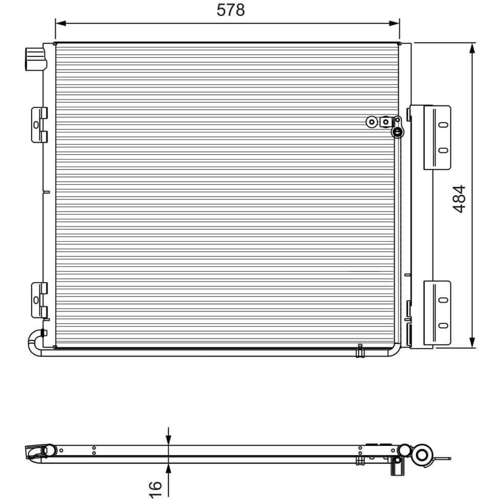 Kondensator Klimaanlage VALEO 815060