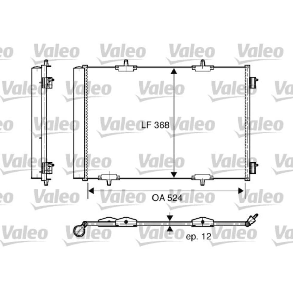 Kondensator Klimaanlage VALEO 818015 für Citroën Peugeot DS Opel Ds3 C3 Picasso