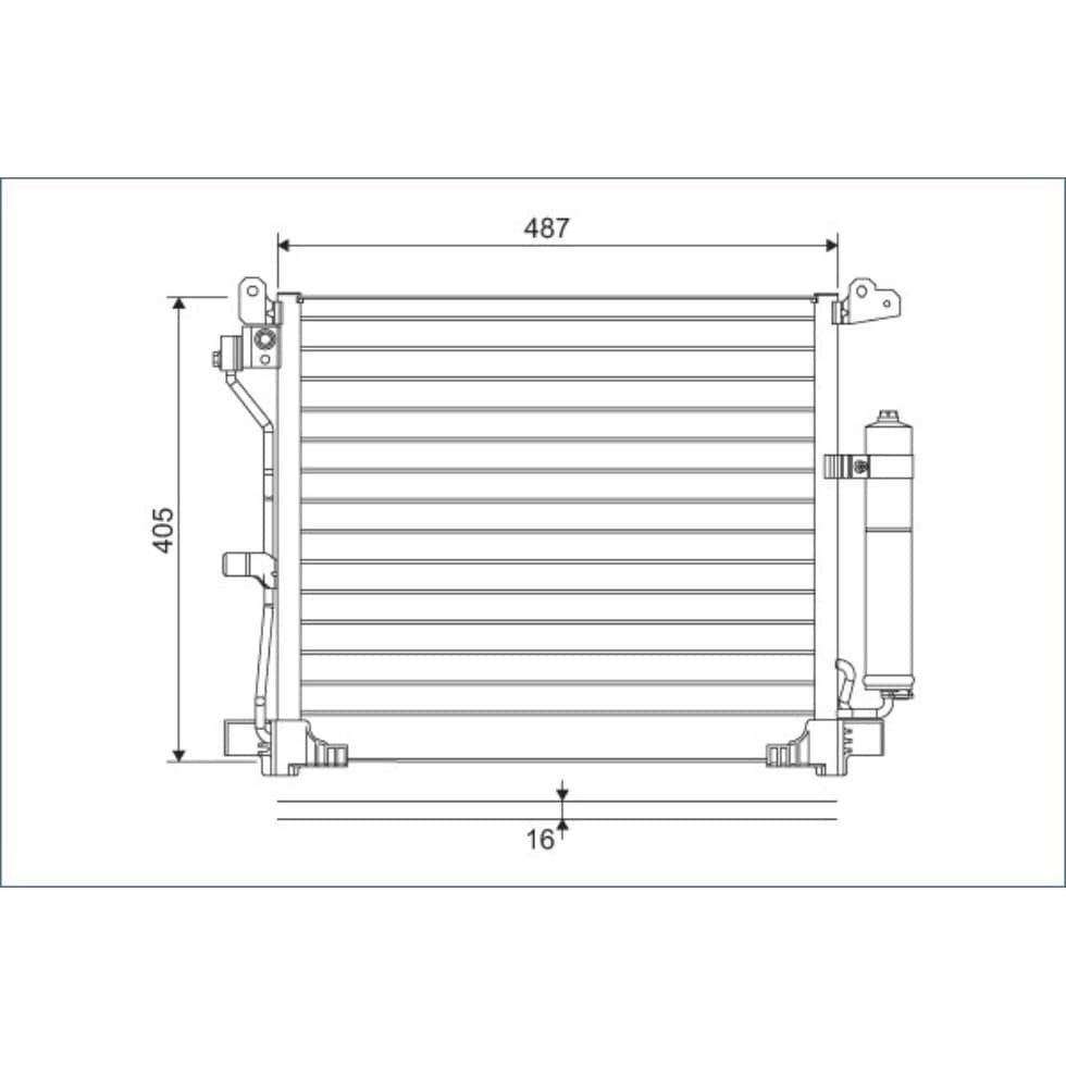 Kondensator Klimaanlage VALEO 822579