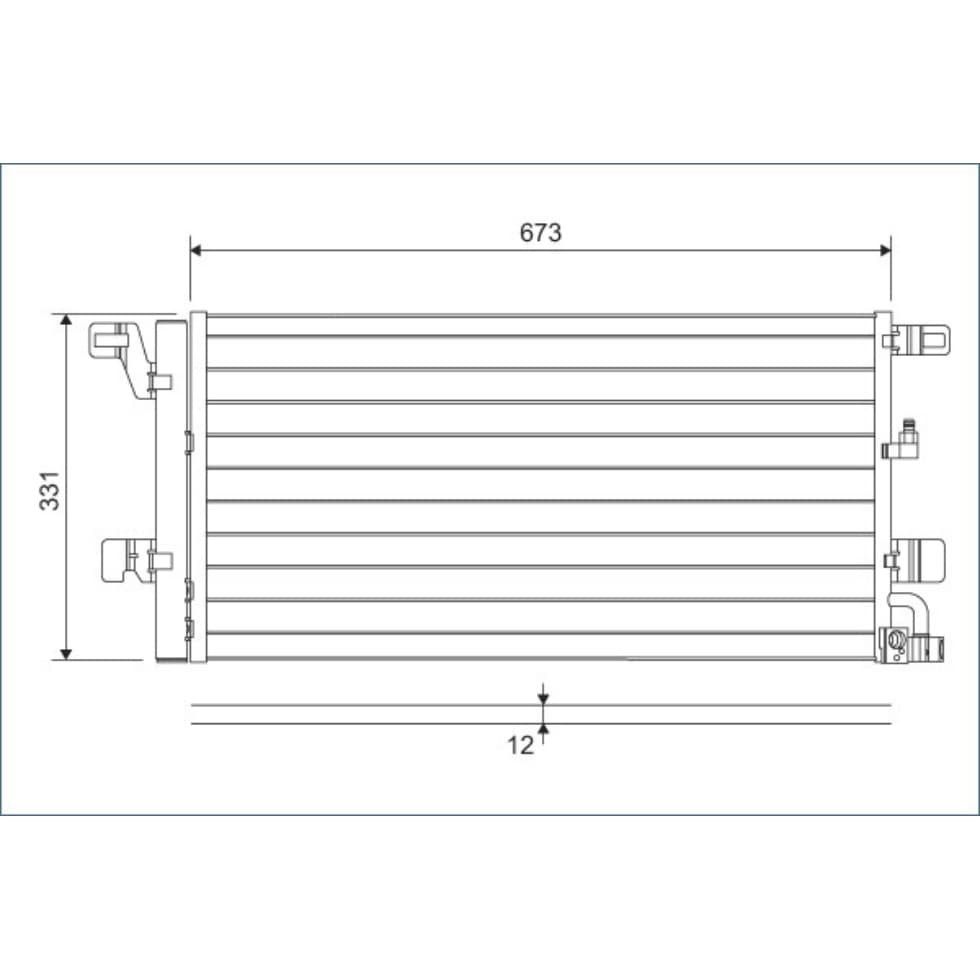 Kondensator Klimaanlage VALEO 822596 für Audi A4 B9 Avant Allroad A5