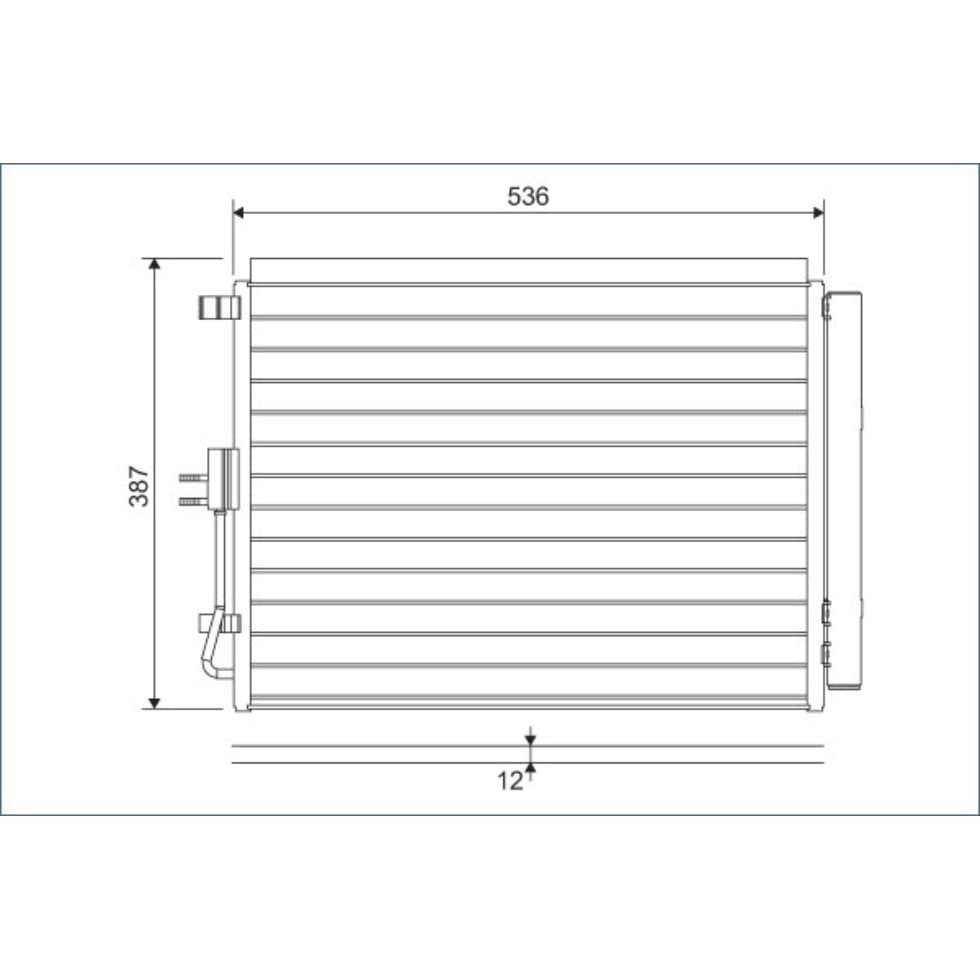 Kondensator Klimaanlage VALEO 822598 für Hyundai Kia I30 Cee'd Elantra V