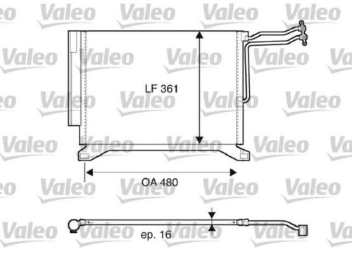 Kondensator Klimaanlage VALEO für MINI (R50)