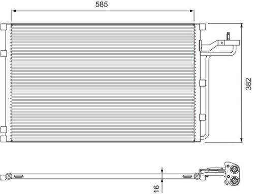 Kondensator Klimaanlage VALEO für VOLVO C70 II