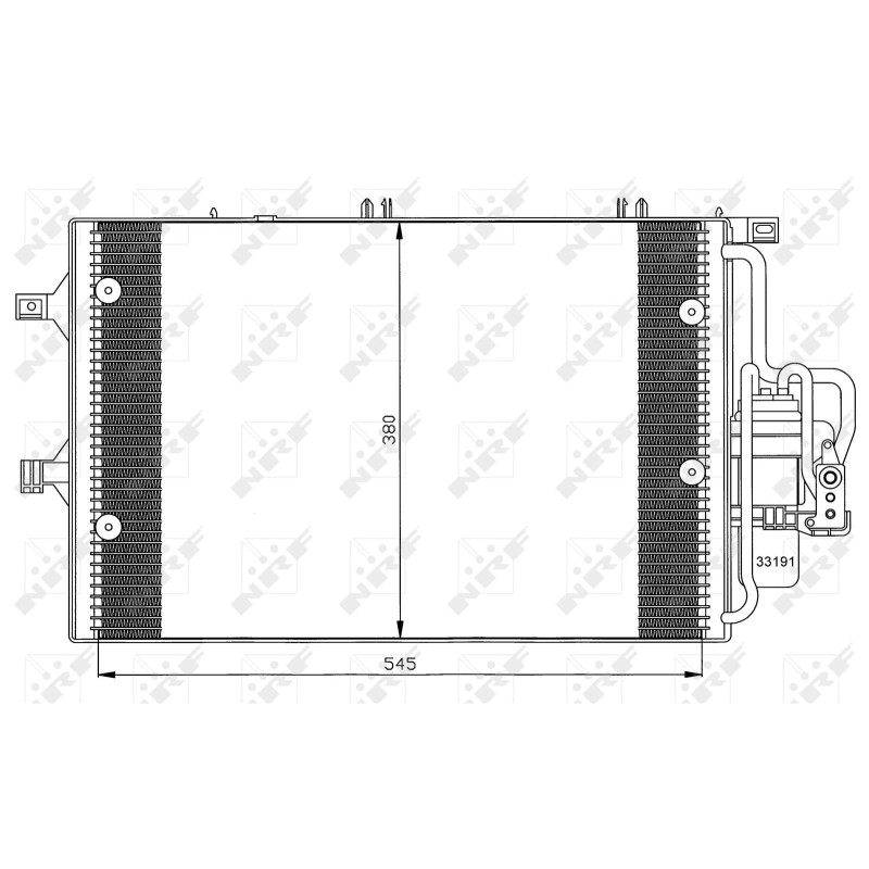 Kondensator passend für OPEL VAUXHALL Combo 01- - NRF 35529