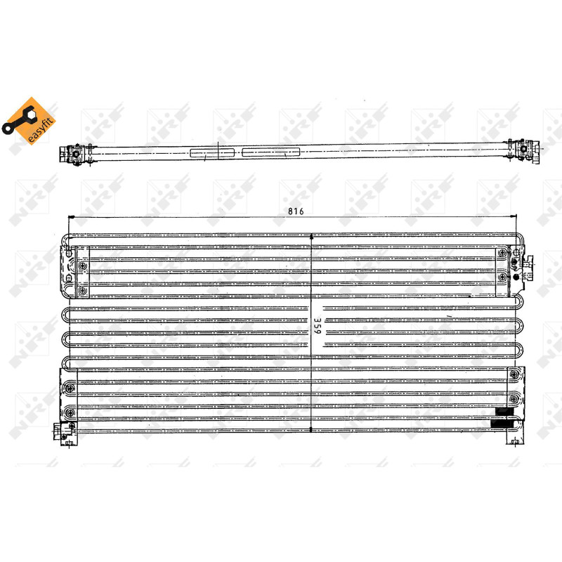 Kondensator passend für VOLVO TRUCK FH 12 93- - NRF 35154