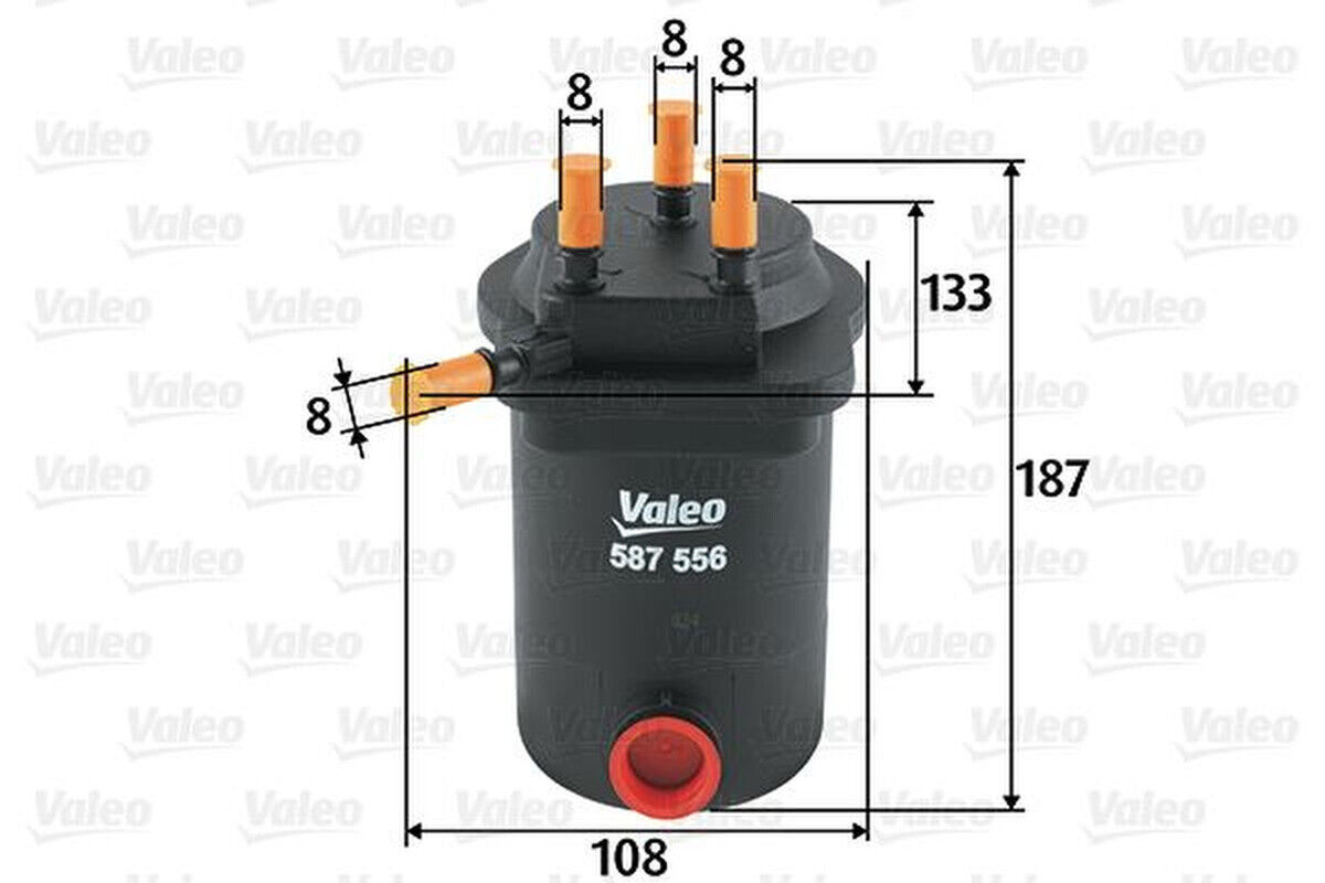 Kraftstofffilter Leitungsfilter VALEO für RENAULT MEGANE II