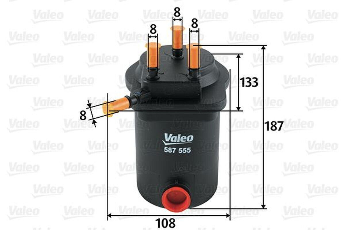 Kraftstofffilter Leitungsfilter VALEO für RENAULT MEGANE II