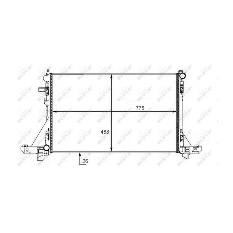 Kühler passend für RENAULT Master 2.3D 10- NRF 58481
