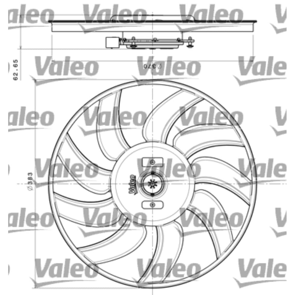 Lüfter Motorkühlung VALEO 696350 für Audi Porsche A6 C7 Avant Q5