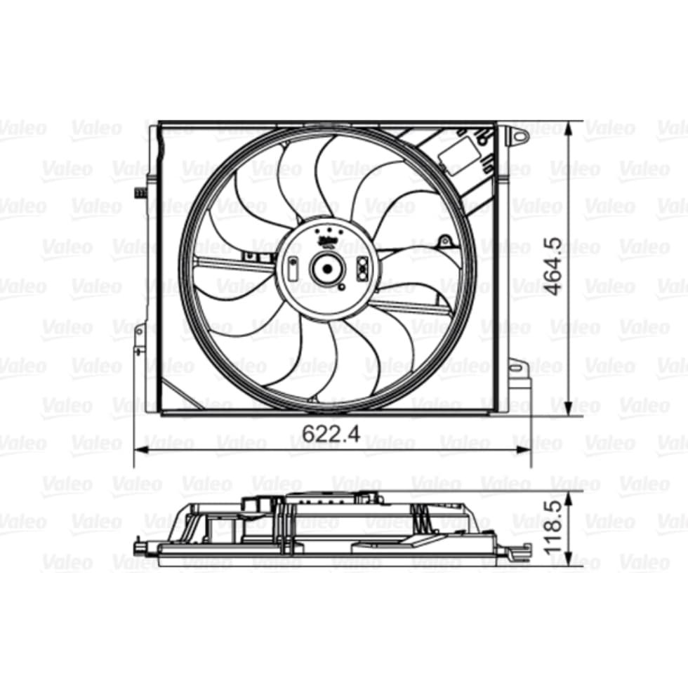 Lüfter Motorkühlung VALEO 696882 für Renault Talisman Megane IV Scénic