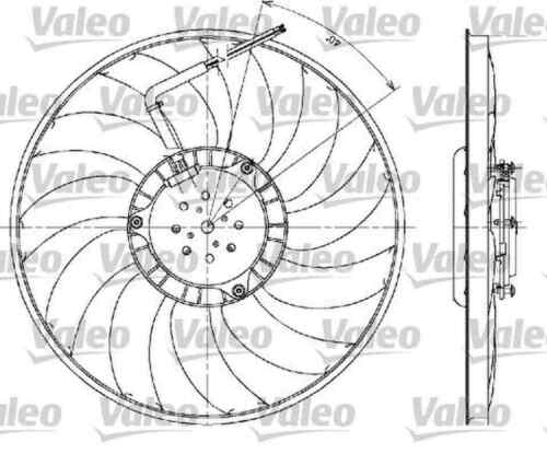 Lüfter Motorkühlung VALEO für AUDI A4 B7