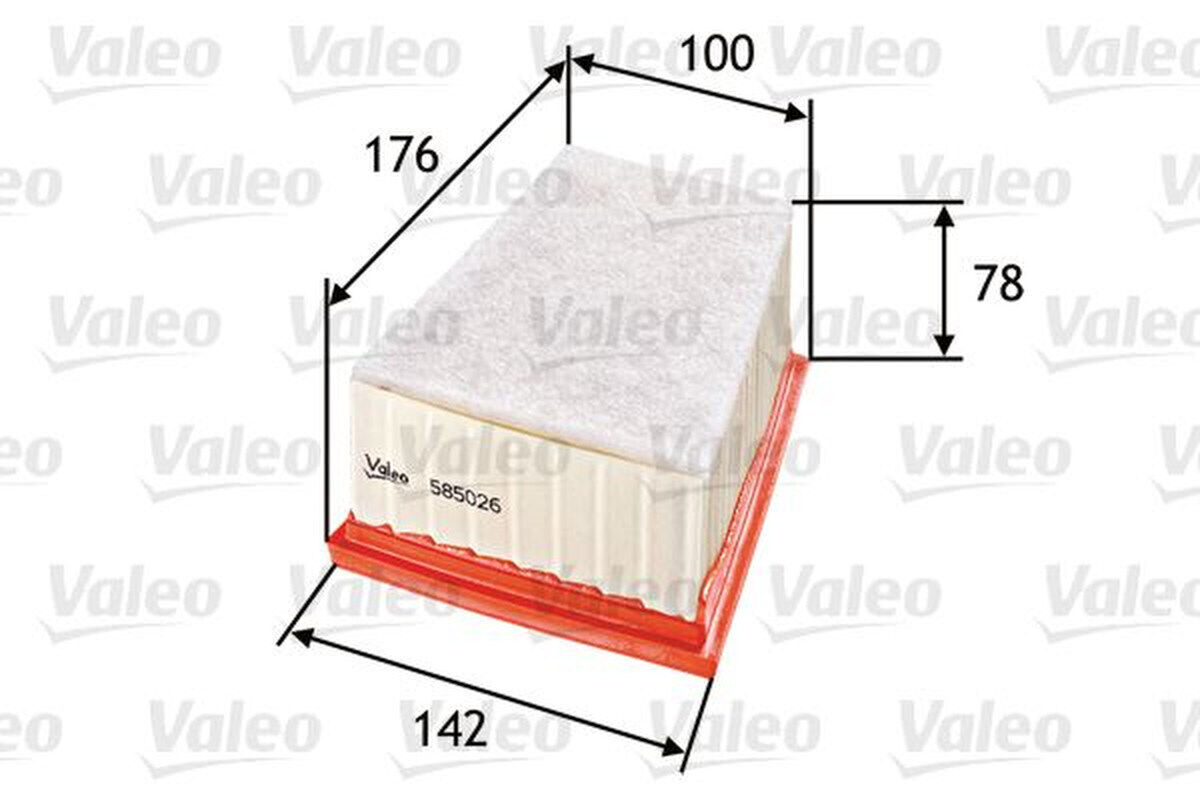 Luftfilter Filtereinsatz 176mm VALEO für RENAULT MEGANE I