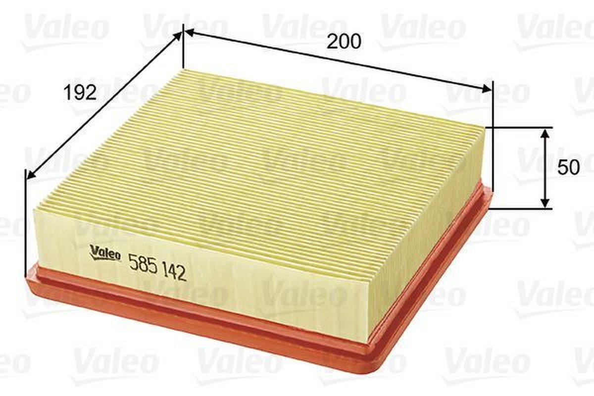 Luftfilter Filtereinsatz 192mm VALEO für HONDA CIVIC VI
