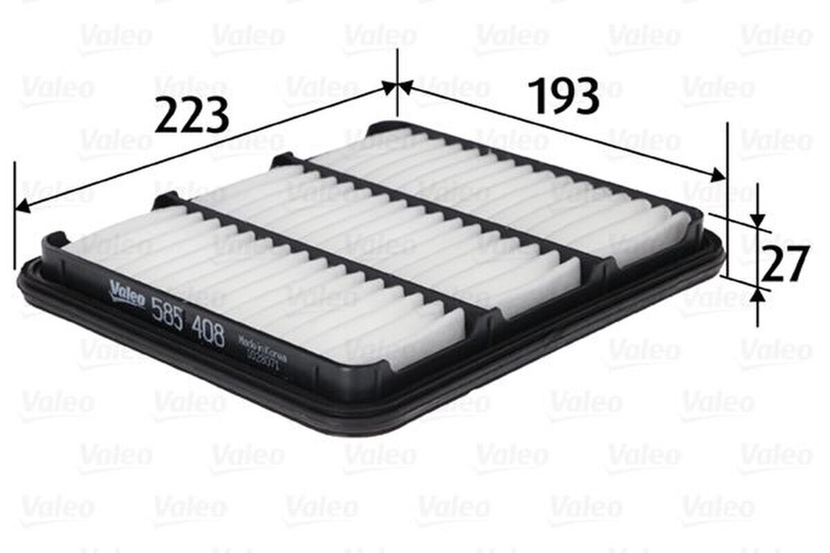 Luftfilter Filtereinsatz 193mm VALEO für CHEVROLET MATIZ