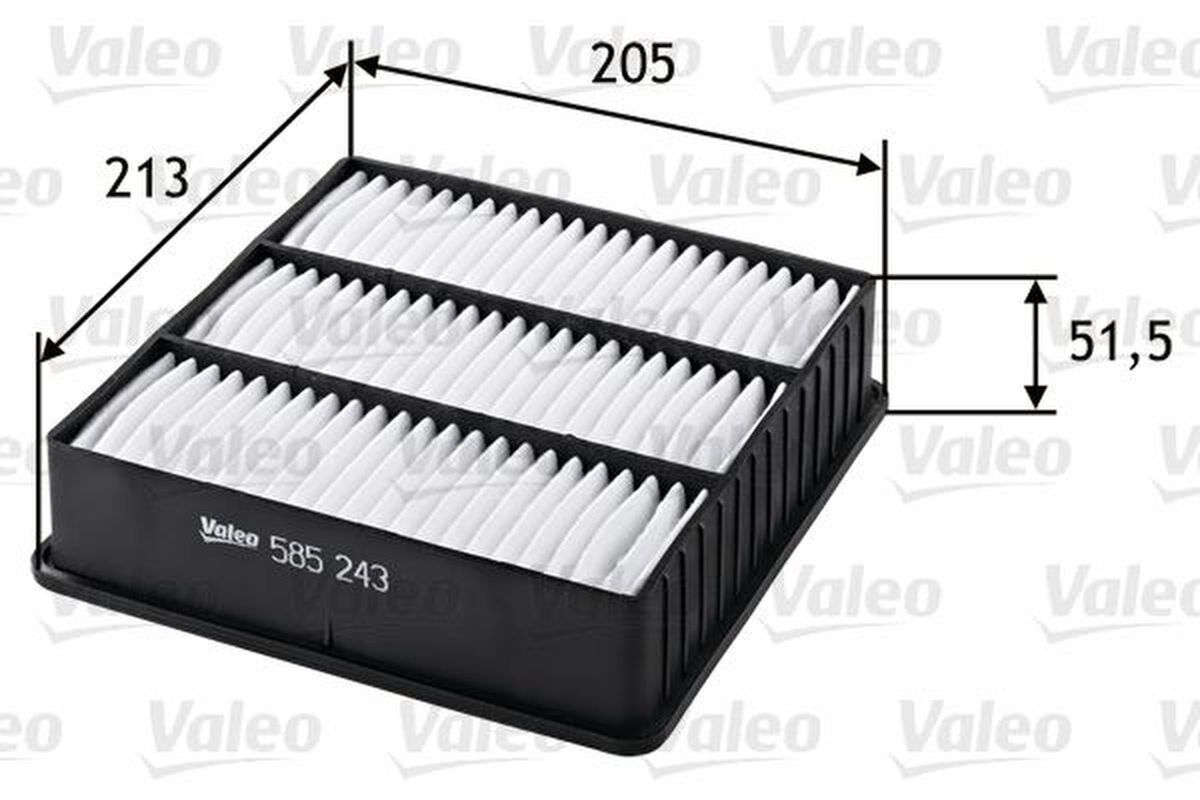 Luftfilter Filtereinsatz 205mm VALEO für LANCER VII