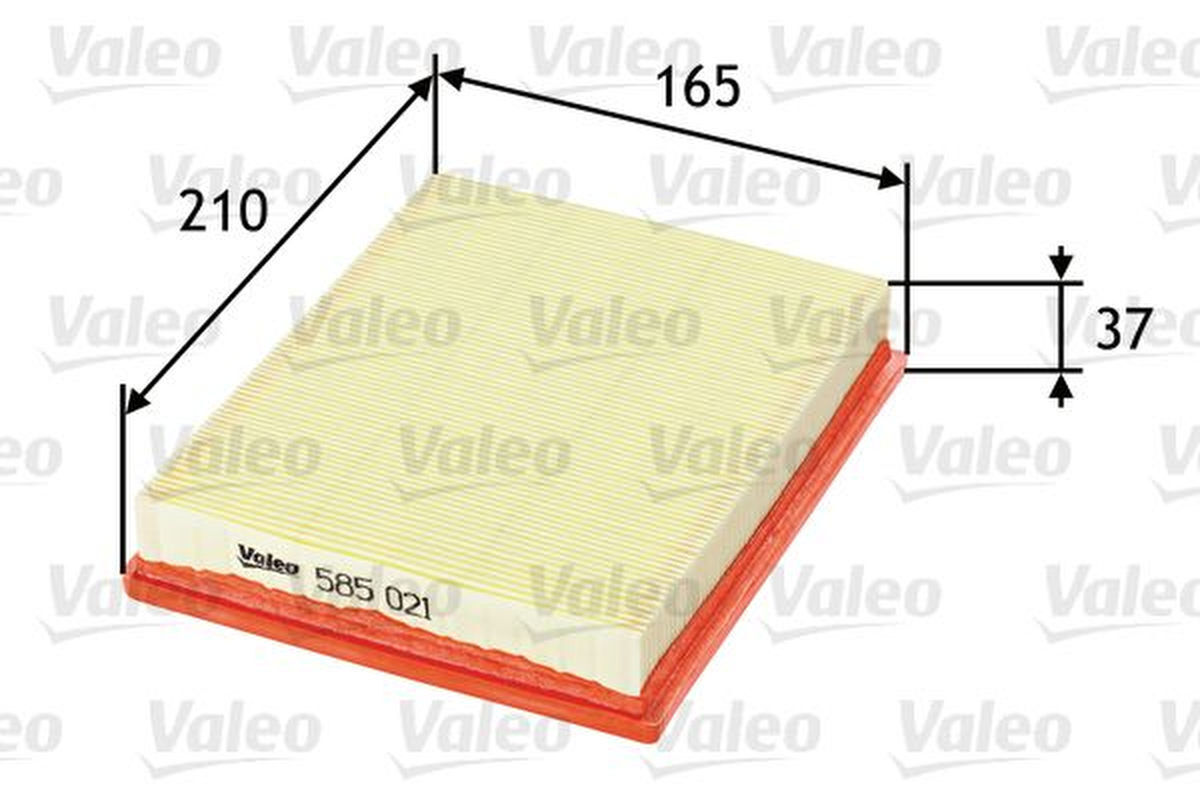 Luftfilter Filtereinsatz 210mm VALEO für OPEL CORSA B