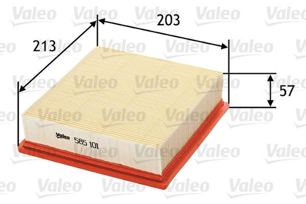 Luftfilter Filtereinsatz 213mm VALEO für OPEL CORSA D
