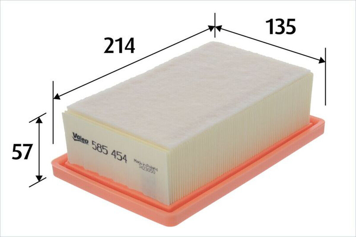 Luftfilter Filtereinsatz 214mm VALEO für RENAULT TWINGO III
