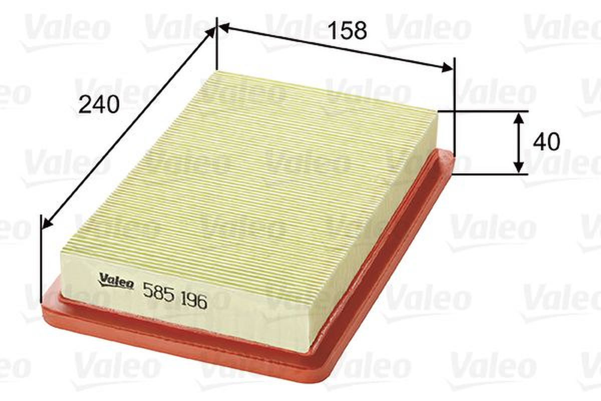Luftfilter Filtereinsatz 240mm VALEO für MAZDA 323 S