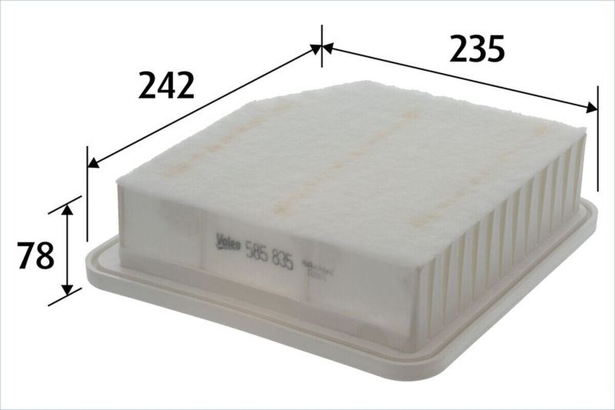 Luftfilter Filtereinsatz 242mm VALEO für TOYOTA RAV 4