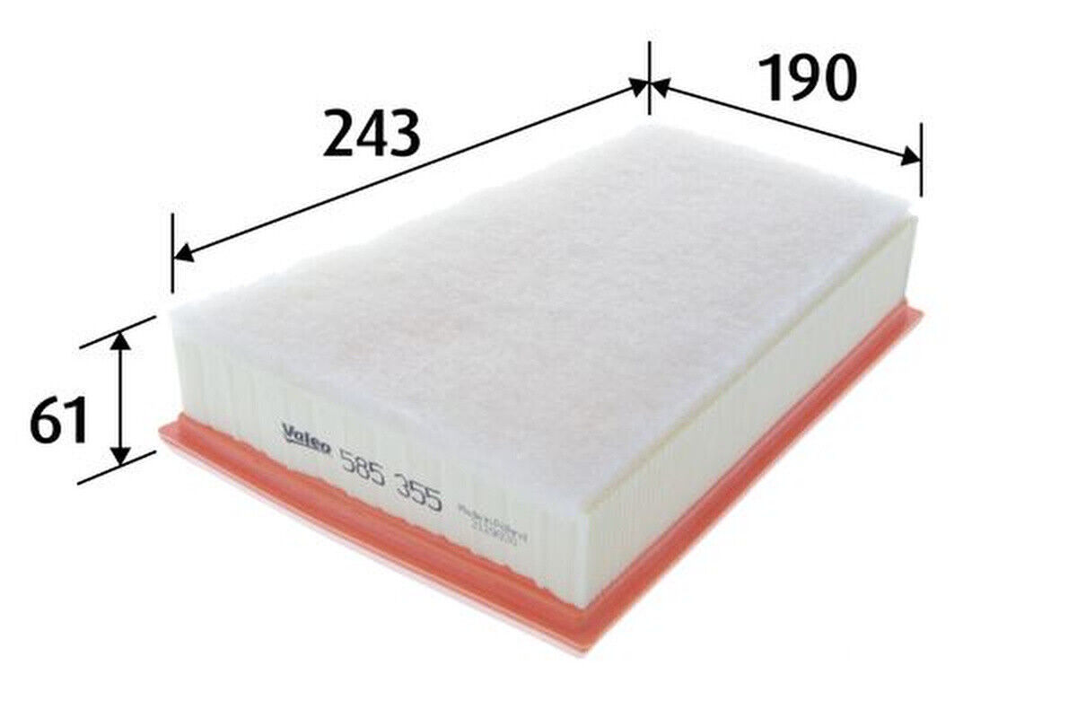Luftfilter Filtereinsatz 243mm VALEO für RENAULT MEGANE III