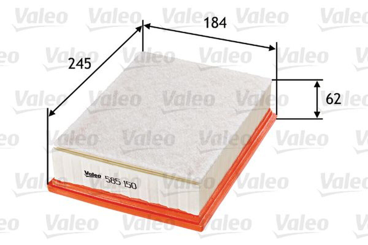 Luftfilter Filtereinsatz 245mm VALEO für CITROËN C4 GRAND