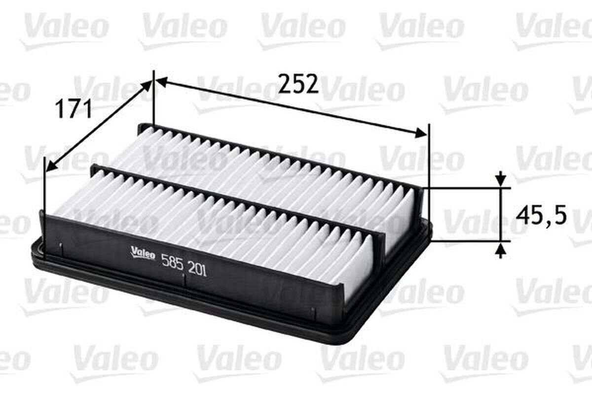 Luftfilter Filtereinsatz 252mm VALEO für TUCSON (JM)