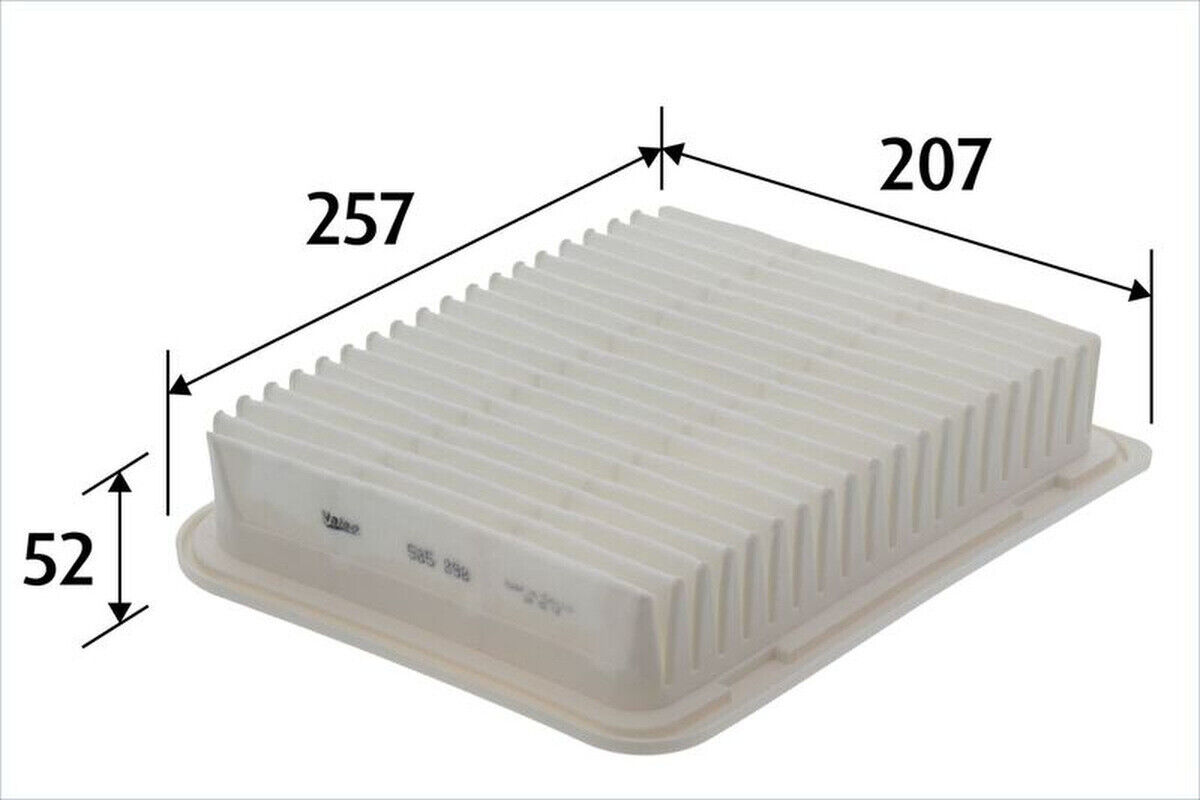 Luftfilter Filtereinsatz 257mm VALEO für OUTLANDER III