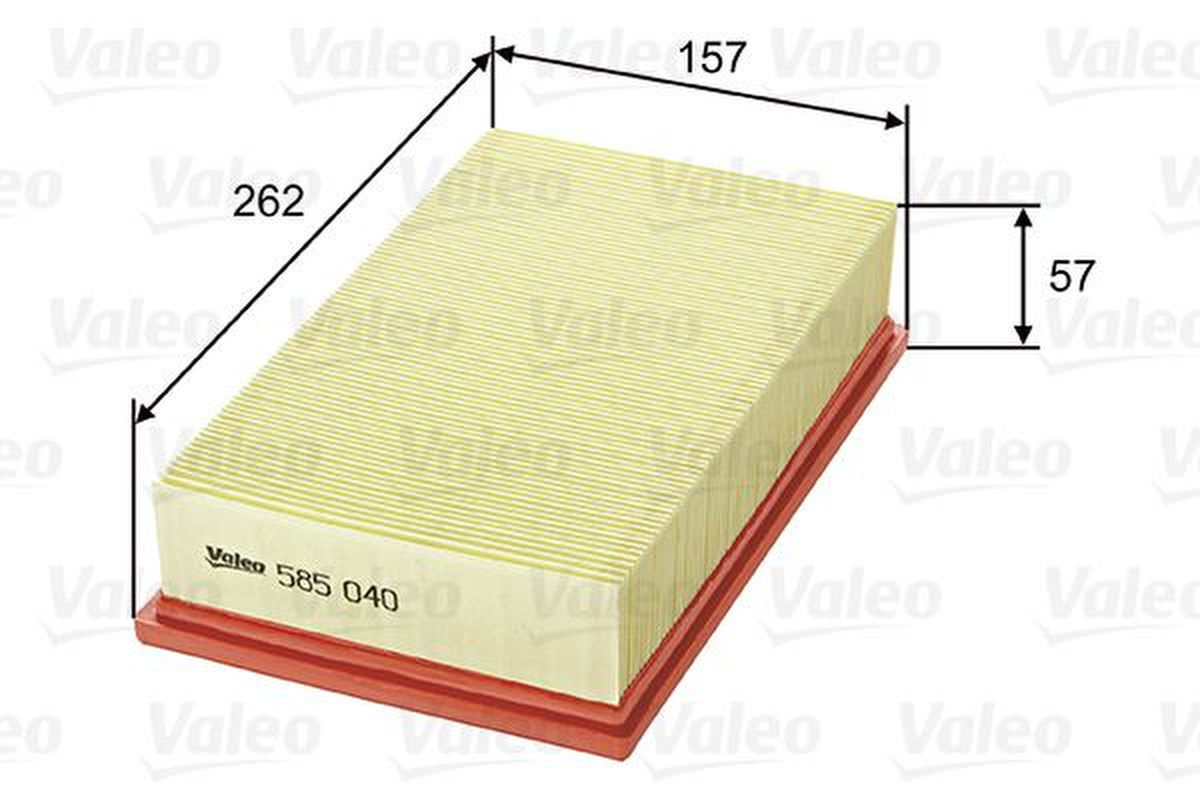 Luftfilter Filtereinsatz 262mm VALEO für RENAULT LAGUNA I