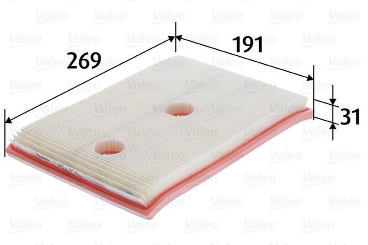 Luftfilter Filtereinsatz 269mm VALEO für VW GOLF VII