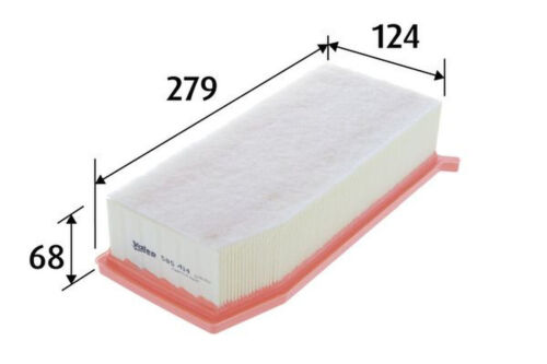 Luftfilter Filtereinsatz 279mm VALEO für RENAULT CLIO IV