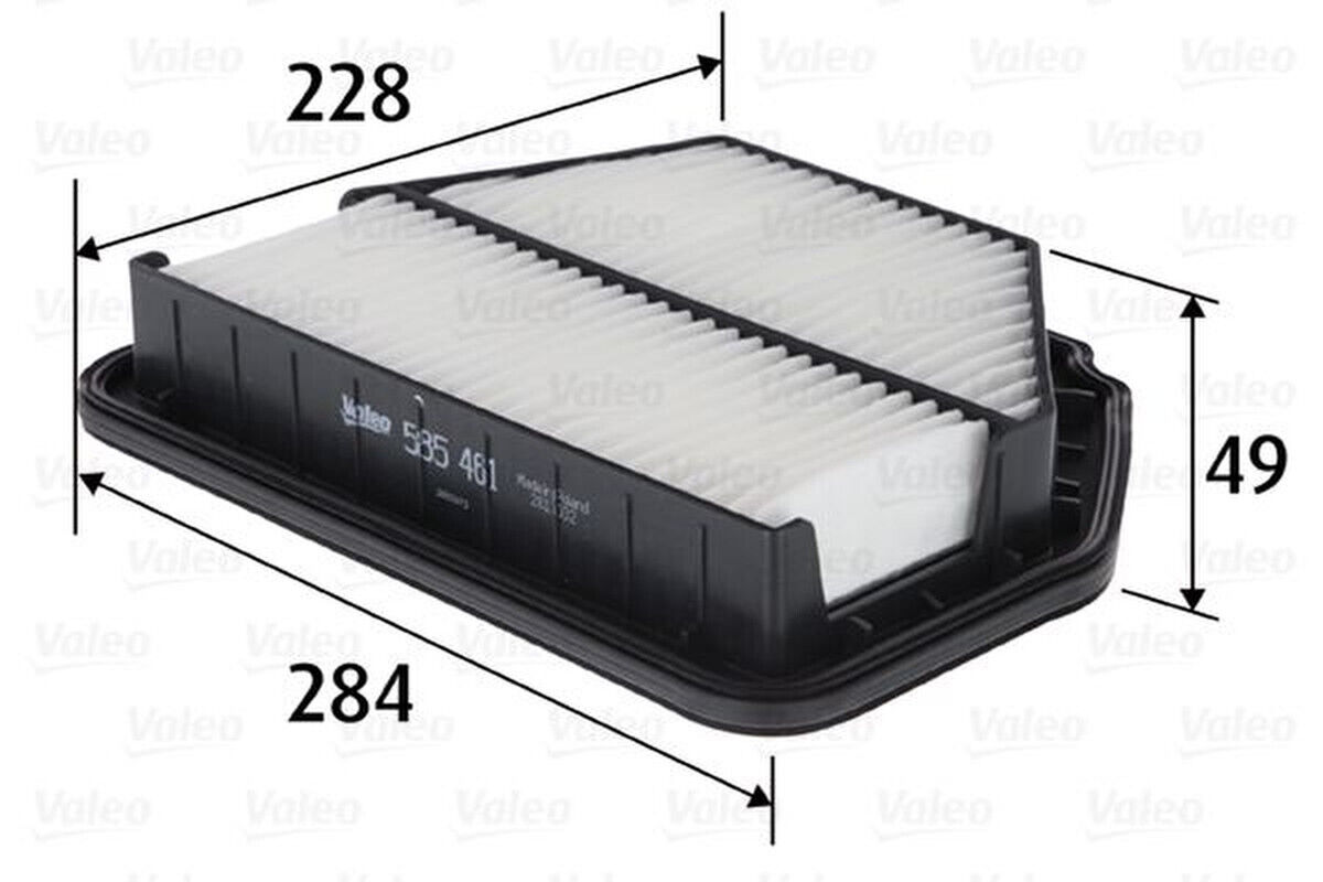 Luftfilter Filtereinsatz 284mm VALEO für CHEVROLET CAPTIVA