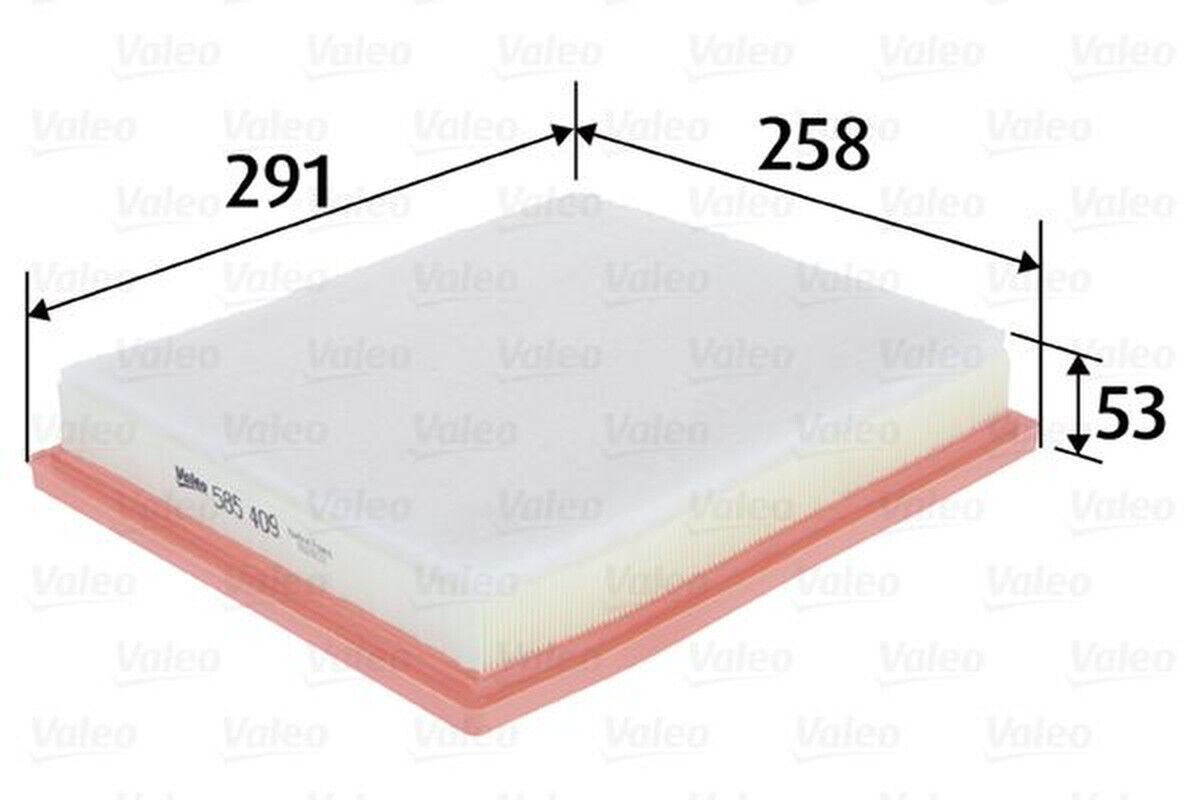 Luftfilter Filtereinsatz 291mm VALEO für OPEL INSIGNIA A