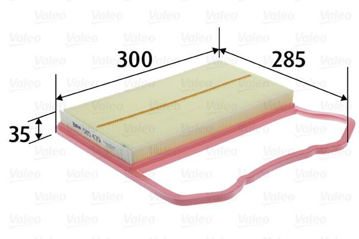 Luftfilter Filtereinsatz 300mm VALEO für SKODA FABIA III