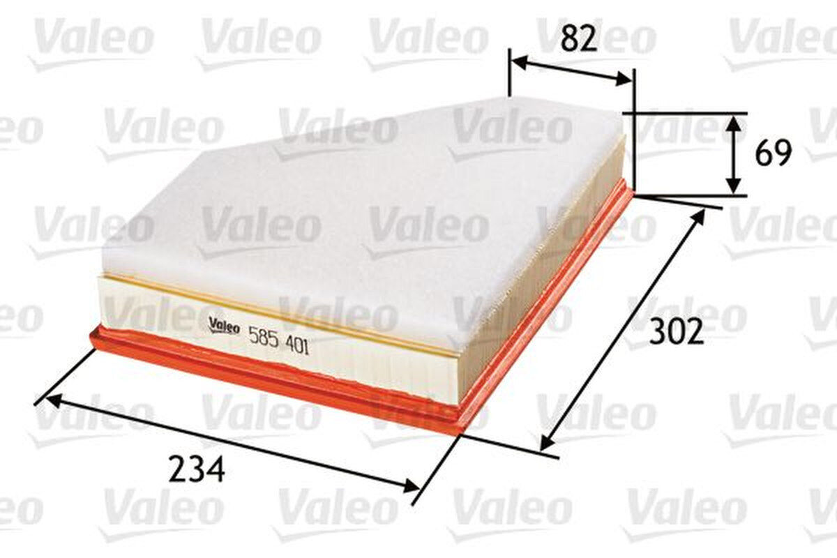 Luftfilter Filtereinsatz 302mm VALEO für BMW 3 Touring