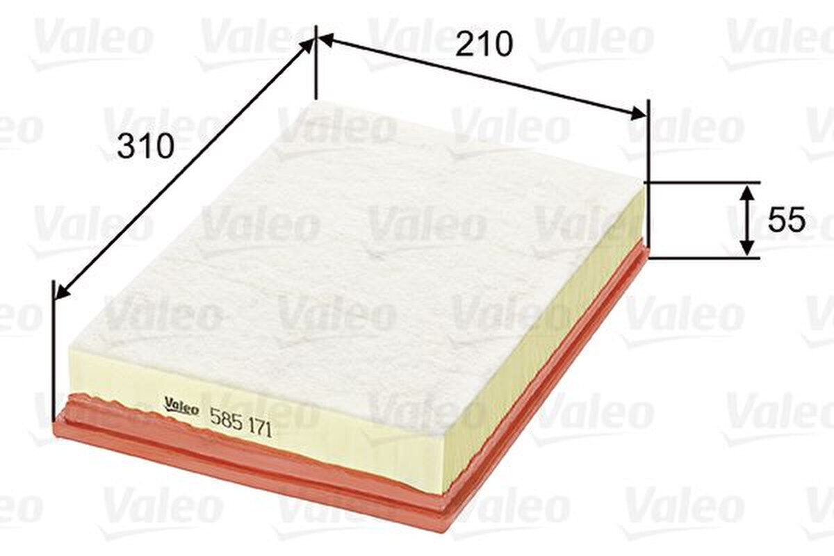 Luftfilter Filtereinsatz 310mm VALEO für FORD GALAXY I