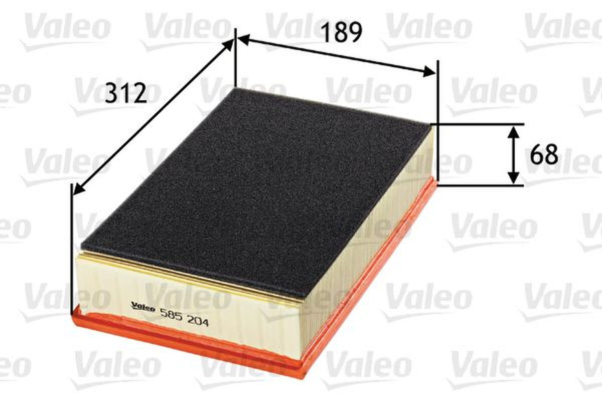 Luftfilter Filtereinsatz 312mm VALEO für VW TRANSPORTER T5
