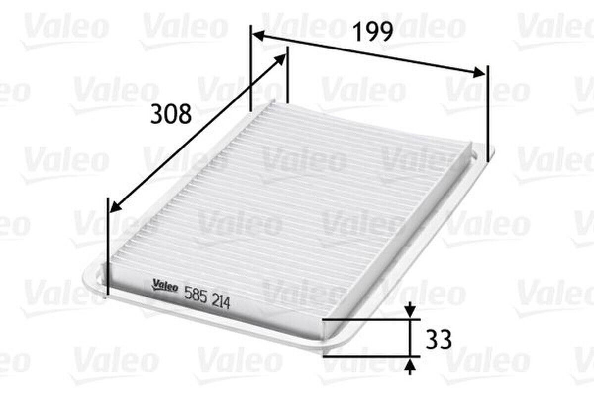 Luftfilter Filtereinsatz 313mm VALEO für MAZDA 2