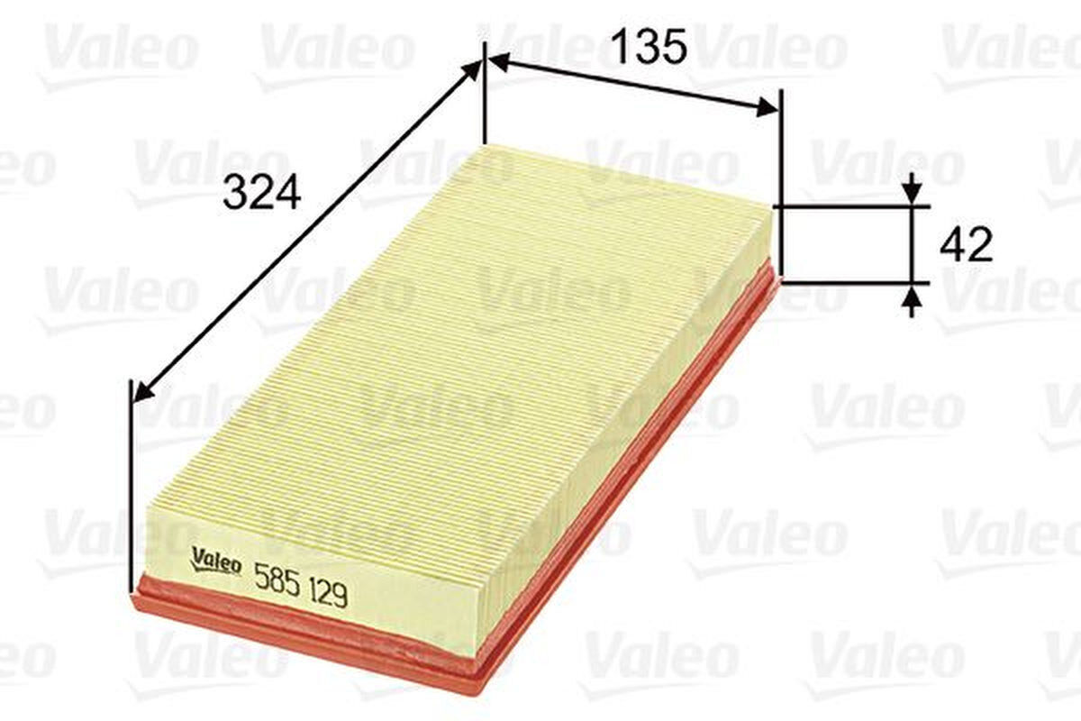 Luftfilter Filtereinsatz 324mm VALEO für FIAT PUNTO (188_)