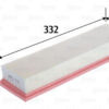 Luftfilter Filtereinsatz 333mm VALEO für CITROËN C3 II