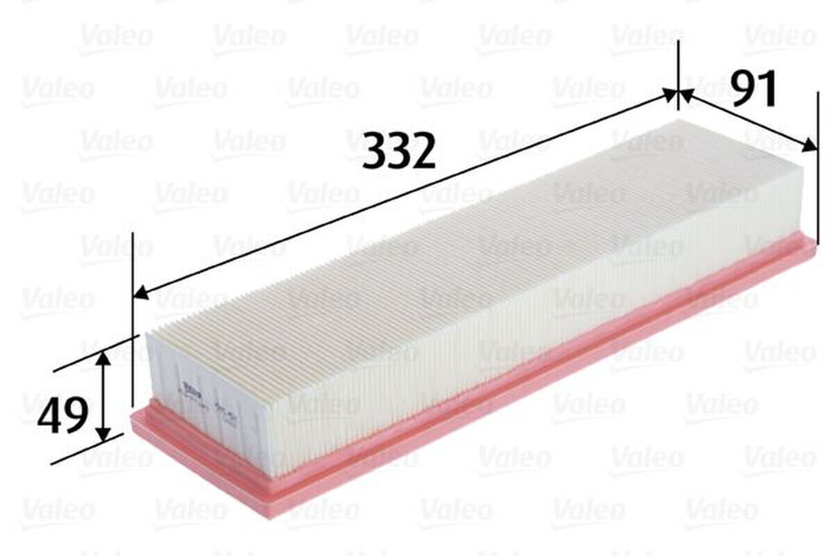 Luftfilter Filtereinsatz 333mm VALEO für CITROËN C3 II