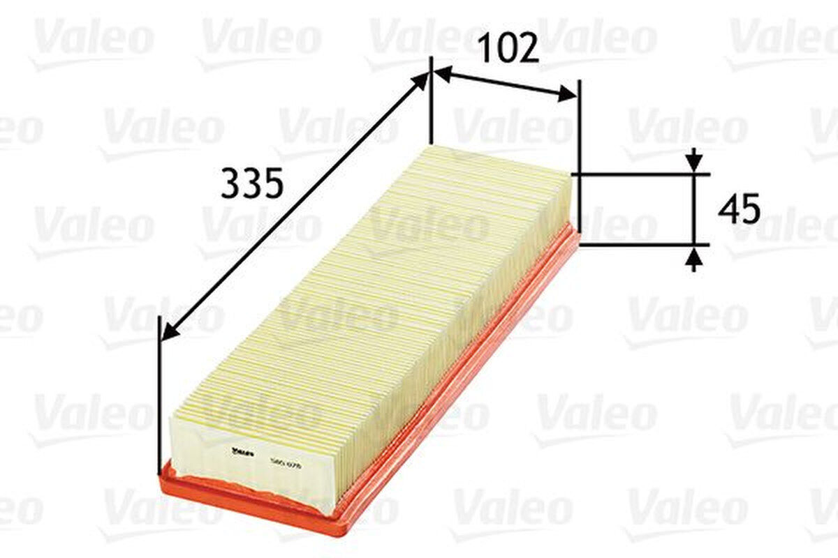 Luftfilter Filtereinsatz 335mm VALEO für CITROËN BERLINGO /