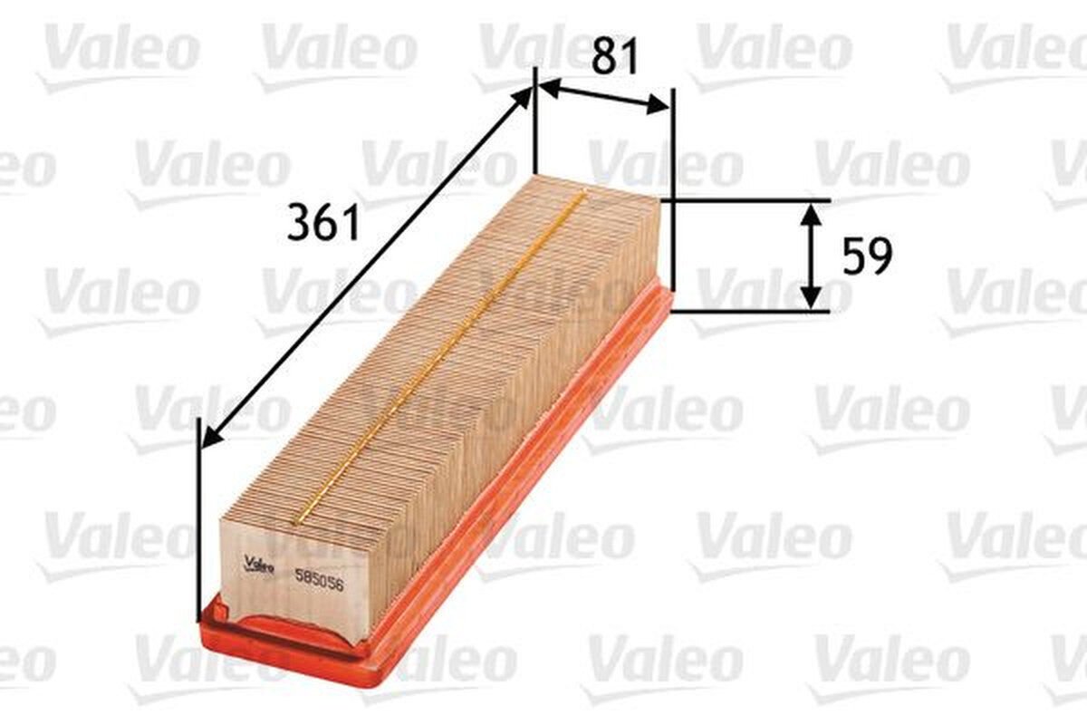 Luftfilter Filtereinsatz 356mm VALEO für RENAULT CLIO III
