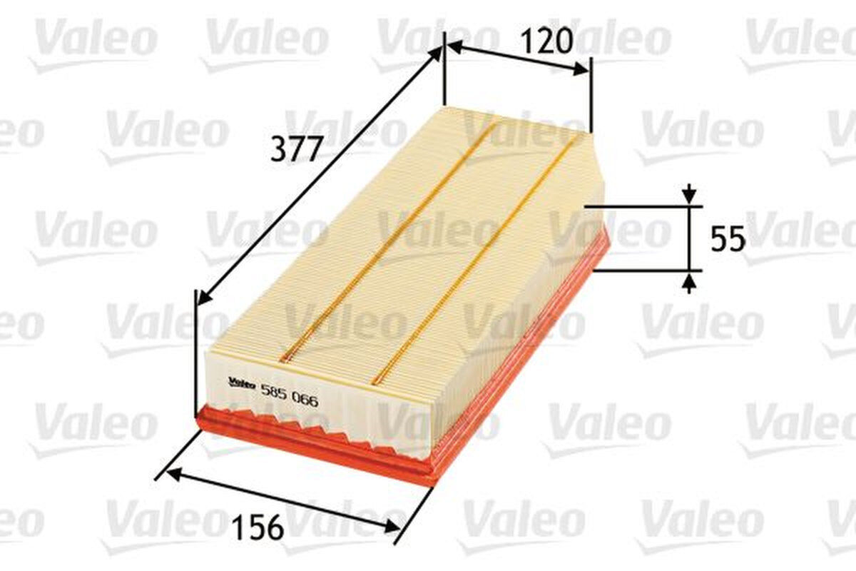 Luftfilter Filtereinsatz 377mm VALEO für MERCEDES C-KLASSE (W203)