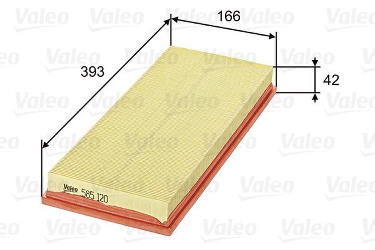 Luftfilter Filtereinsatz 393mm VALEO für BMW 3 (E36)