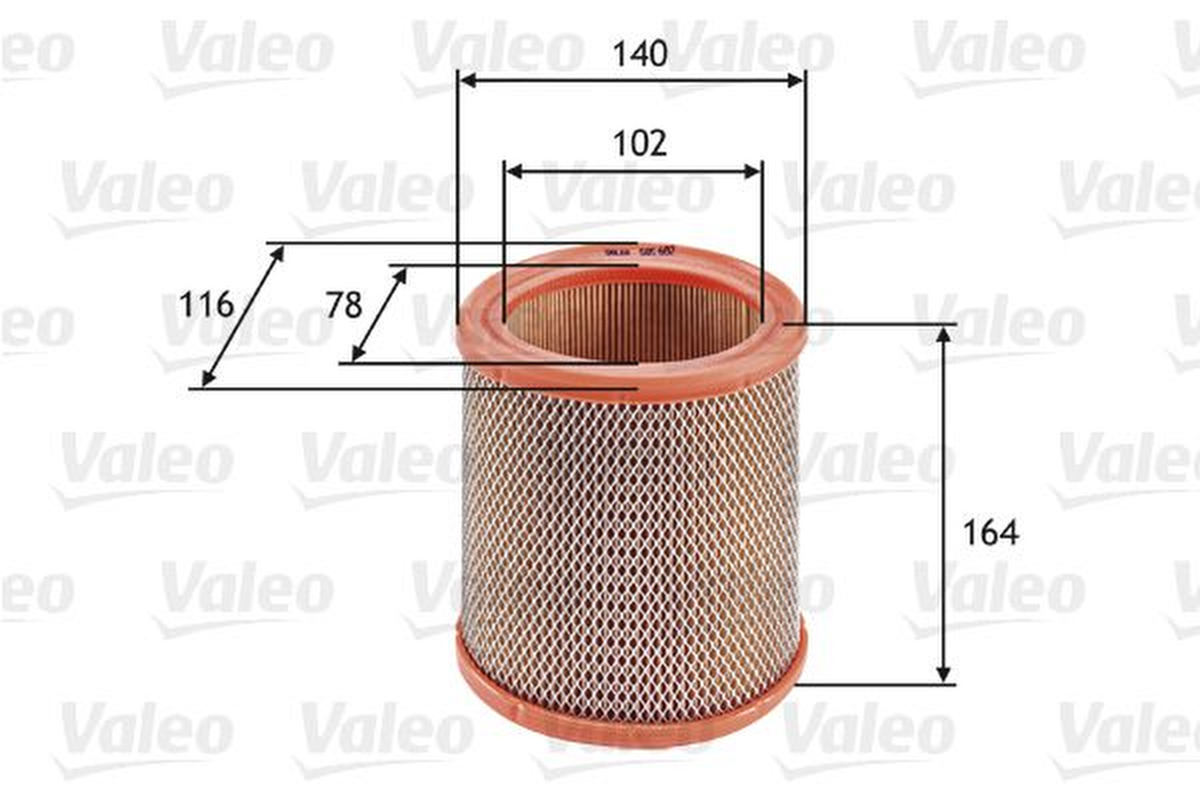 Luftfilter Filtereinsatz VALEO für CITROËN AX (ZA-_)