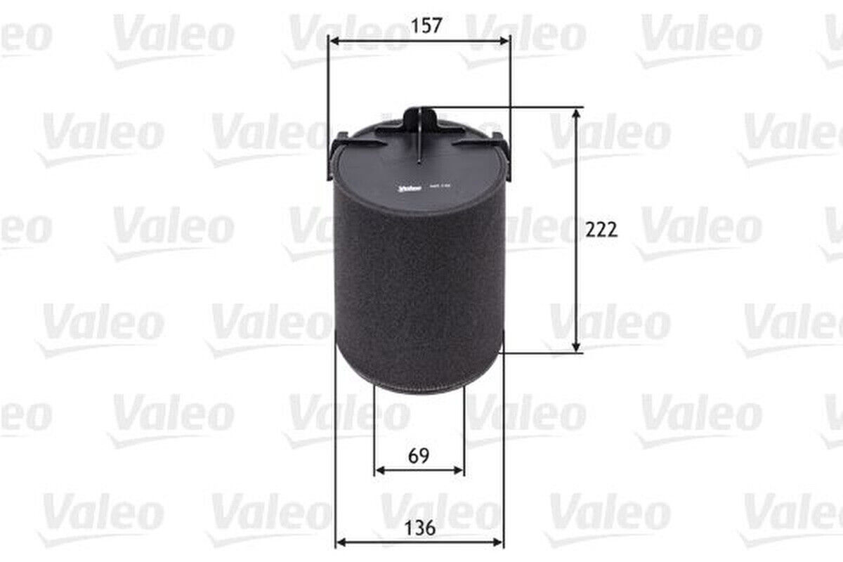 Luftfilter mit Vorfilter Filtereinsatz VALEO für VW GOLF VI